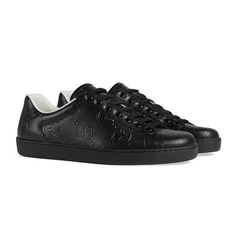 black gucci sneakers|men black gucci sneakers price.